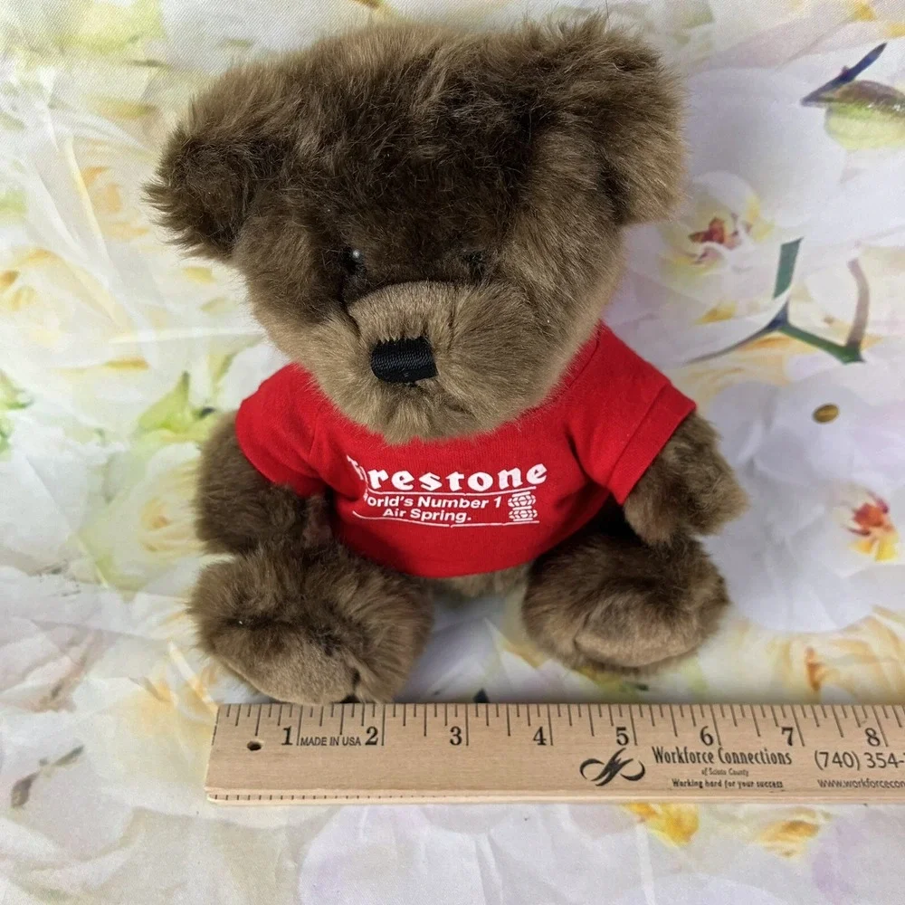 FIRESTONE Tires Advertising Plush Brown Bear Steven Smith Stuffed Animal Toy